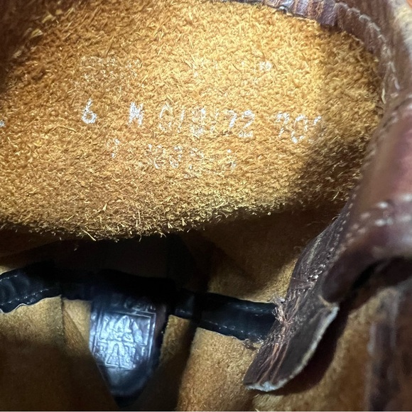 Vintage Frye 12R Brown leather Harness Boots USA Cowgirl size 6 - Picture 5 of 16